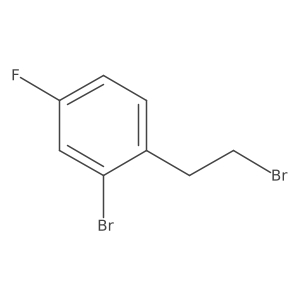 2-Bromo-1-(2-bromoethyl)-4-fluorobenzene结构式