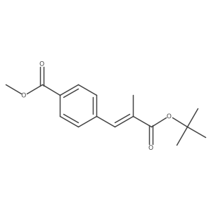 Methyl 4-[3-(1,1-dimethylethoxy)-2-methyl-3-oxo-1-propen-1-yl]benzoate Structure