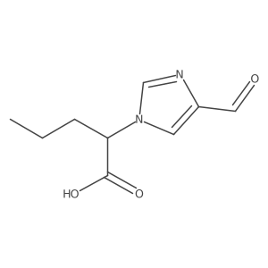 2-(4-formyl-1H-imidazol-1-yl)pentanoic acid Structure