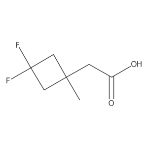 2-(3,3-Difluoro-1-methylcyclobutyl)acetic acid结构式
