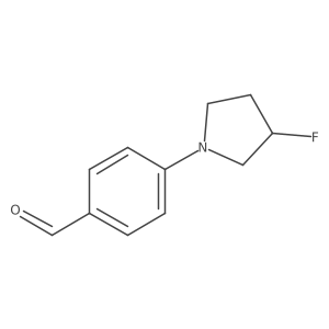 4-(3-Fluoropyrrolidin-1-yl)benzaldehyde Structure