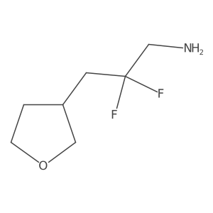 2,2-Difluoro-3-(oxolan-3-yl)propan-1-amine Structure