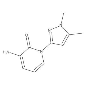 3-Amino-1-(1,5-dimethyl-1H-pyrazol-3-yl)-2(1H)-pyridinone结构式