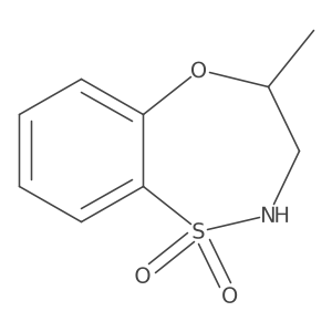 (S)-4-methyl-3,4-dihydro-2H-benzo[b][1,4,5]oxathiazepine 1,1-dioxide Structure