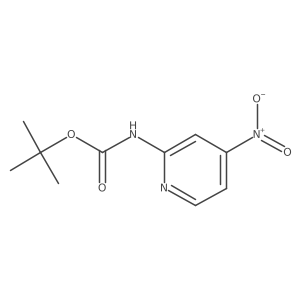 tert-butyl N-(4-nitropyridin-2-yl)carbamate Structure