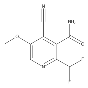 4-Cyano-2-(difluoromethyl)-5-methoxynicotinamide Structure