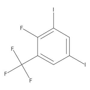 2-Fluoro-1,5-diiodo-3-(trifluoromethyl)benzene Structure