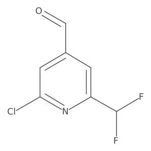 2-Chloro-6-(difluoromethyl)isonicotinaldehyde Structure