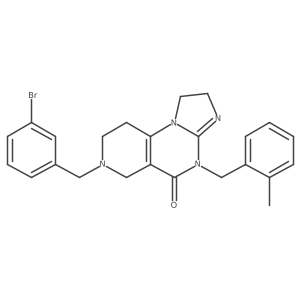 7-(3-Bromobenzyl)-4-(2-methylbenzyl)-1,2,6,7,8,9-hexahydroimidazo[1,2-a]pyrido[3,4-e]pyrimidin-5(4H)-one Structure
