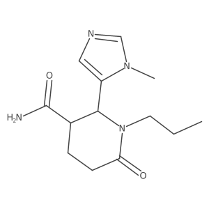 (2R,3R)-2-(1-methyl-1H-imidazol-5-yl)-6-oxo-1-propylpiperidine-3-carboxamide结构式