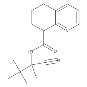 N-(1-cyano-1,2,2-trimethylpropyl)-5,6,7,8-tetrahydroquinoline-8-carboxamide Structure