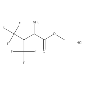 4,4,4,4',4',4'-Hexafluorovaline methyl ester hydrochloride Structure