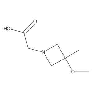 2-(3-Methoxy-3-methylazetidin-1-yl)acetic acid Structure