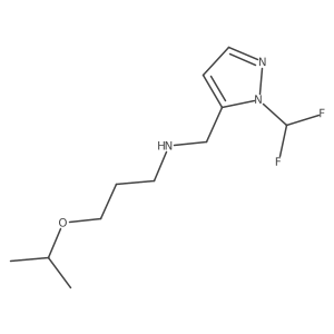 {[1-(difluoromethyl)-1H-pyrazol-5-yl]methyl}[3-(propan-2-yloxy)propyl]amine Structure