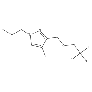 4-iodo-1-propyl-3-[(2,2,2-trifluoroethoxy)methyl]-1H-pyrazole Structure