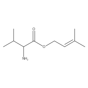 3-methylbut-2-en-1-yl (2S)-2-amino-3-methylbutanoate结构式