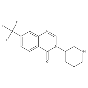 3-(Piperidin-3-yl)-7-(trifluoromethyl)quinazolin-4(3H)-one结构式