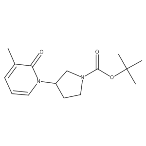 Tert-butyl 3-(3-methyl-2-oxopyridin-1(2h)-yl)pyrrolidine-1-carboxylate Structure