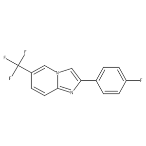 2-(4-Fluorophenyl)-6-(trifluoromethyl)imidazo[1,2-a]pyridine Structure