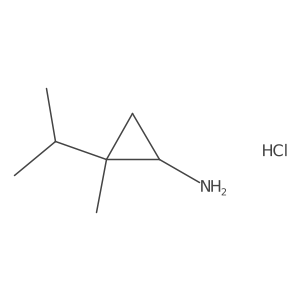 2-Methyl-2-(propan-2-yl)cyclopropan-1-amine hydrochloride Structure