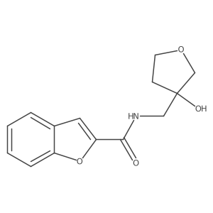 N-((3-hydroxytetrahydrofuran-3-yl)methyl)benzofuran-2-carboxamide Structure