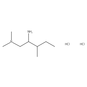 (2-Amino-3-methylpentyl)dimethylamine dihydrochloride结构式