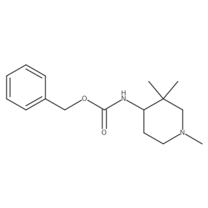 (R)-Benzyl (1,3,3-trimethylpiperidin-4-yl)carbamate结构式