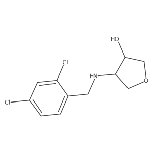 (3R,4S)-4-{[(2,4-dichlorophenyl)methyl]amino}oxolan-3-ol结构式