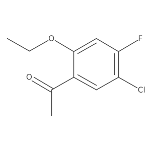 1-(5-Chloro-2-ethoxy-4-fluorophenyl)ethanone结构式