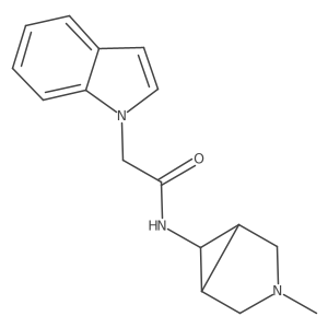 2-(1H-indol-1-yl)-N-{3-methyl-3-azabicyclo[3.1.0]hexan-6-yl}acetamide结构式