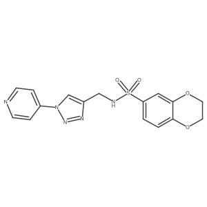 N-{[1-(pyridin-4-yl)-1H-1,2,3-triazol-4-yl]methyl}-2,3-dihydro-1,4-benzodioxine-6-sulfonamide Structure