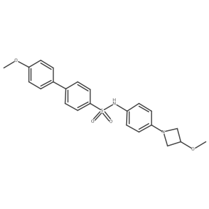 4'-methoxy-N-(4-(3-methoxyazetidin-1-yl)phenyl)-[1,1'-biphenyl]-4-sulfonamide Structure