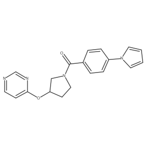 (4-(1H-pyrrol-1-yl)phenyl)(3-(pyrimidin-4-yloxy)pyrrolidin-1-yl)methanone Structure