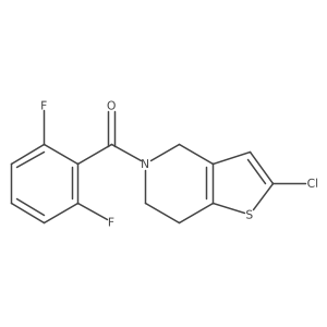 (2-chloro-6,7-dihydrothieno[3,2-c]pyridin-5(4H)-yl)(2,6-difluorophenyl)methanone Structure