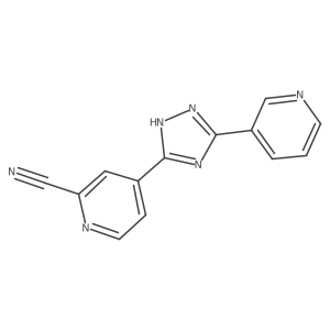 4-(5-(Pyridin-3-yl)-1H-1,2,4-triazol-3-yl)picolinonitrile结构式