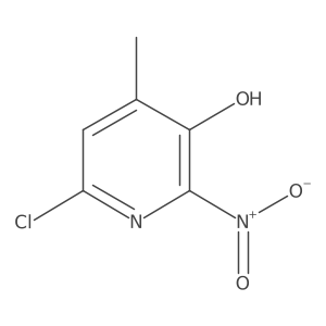 6-Chloro-4-methyl-2-nitro-3-pyridinol Structure