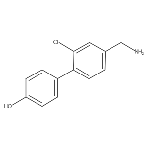 4'-(Aminomethyl)-2'-chloro-[1,1'-biphenyl]-4-ol结构式