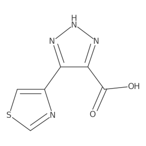4-(4-Thiazolyl)-1H-1,2,3-triazole-5-carboxylic acid结构式