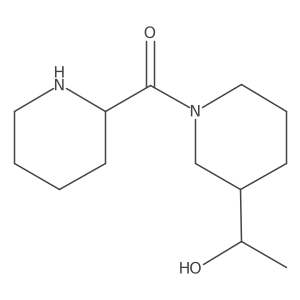 (3-(1-Hydroxyethyl)piperidin-1-yl)(piperidin-2-yl)methanone Structure