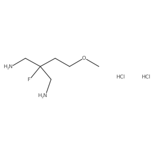 2-(Aminomethyl)-2-fluoro-4-methoxybutan-1-amine dihydrochloride Structure