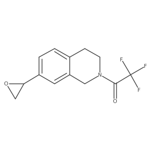 2,2,2-Trifluoro-1-[7-(oxiran-2-yl)-1,2,3,4-tetrahydroisoquinolin-2-yl]ethan-1-one Structure