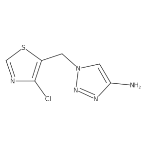 1-[(4-chloro-1,3-thiazol-5-yl)methyl]-1H-1,2,3-triazol-4-amine结构式