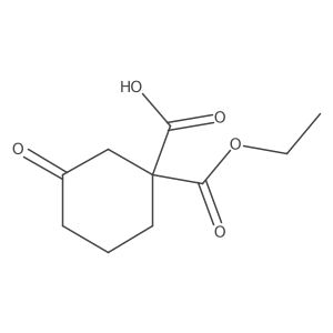 1-(Ethoxycarbonyl)-3-oxocyclohexane-1-carboxylic acid结构式