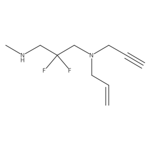 {2,2-Difluoro-3-[(prop-2-en-1-yl)(prop-2-yn-1-yl)amino]propyl}(methyl)amine Structure