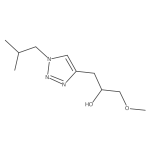 1-methoxy-3-[1-(2-methylpropyl)-1H-1,2,3-triazol-4-yl]propan-2-ol Structure