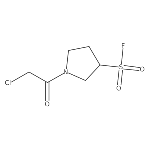 1-(2-Chloroacetyl)pyrrolidine-3-sulfonyl fluoride Structure