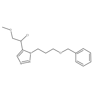 1-[3-(benzyloxy)propyl]-5-(1-chloro-2-methoxyethyl)-1H-1,2,3-triazole Structure
