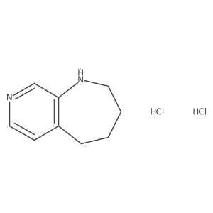 1H,2H,3H,4H,5H-pyrido[3,4-b]azepine dihydrochloride Structure