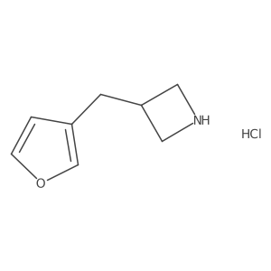 3-(Furan-3-ylmethyl)azetidine hydrochloride Structure