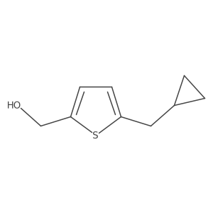 [5-(Cyclopropylmethyl)thiophen-2-yl]methanol Structure